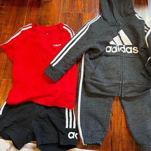 18M 2 Adidas toddler boy sets